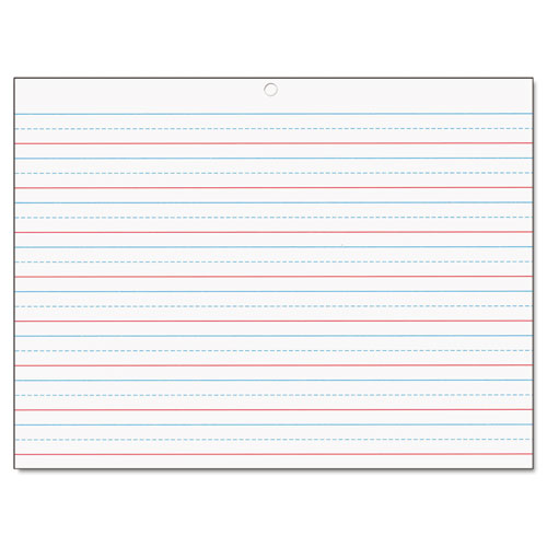 Image of Pacon® Multi-Sensory Handwriting Tablet, 5/8" Long Rule, 8 X 10.5, 40/Pad
