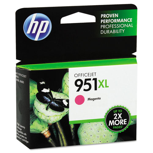 HP 951XL, (CN047AN) High Yield Magenta Original Ink Cartridge