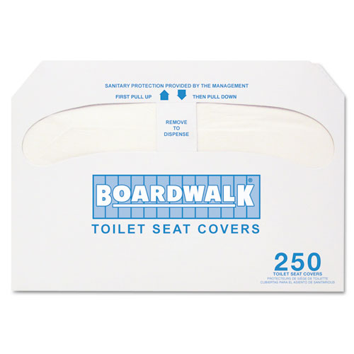 Boardwalk K1000 Premium Half-Fold Toilet Seat Covers (4 Packs Of 250) (749507992981)