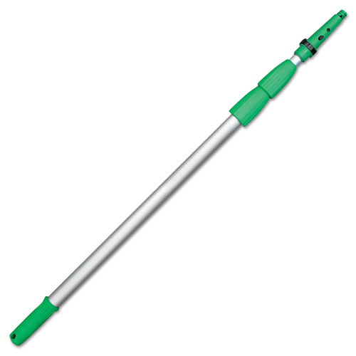 Unger® Opti-Loc Extension Pole, 20 ft, Three Sections, Green/Silver