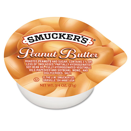 Smucker's Peanut Butter, Single Serving Packs, 3/4oz, 200/Carton