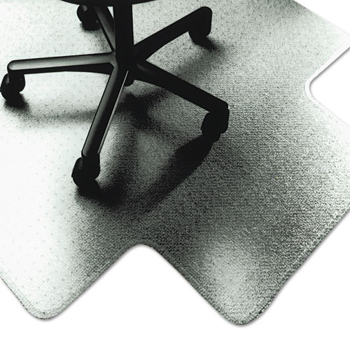 7220015772529, SKILCRAFT PVC Chair Mats, Low to Medium Pile Carpet, 53 x 45, Clear