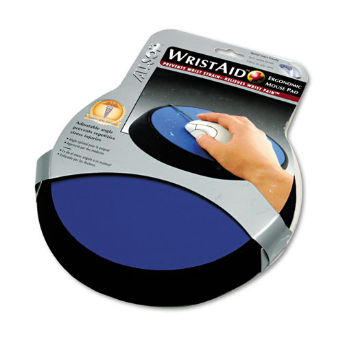 Image of Allsop® Wrist Aid Ergonomic Circular Mouse Pad, 9" Dia., Cobalt