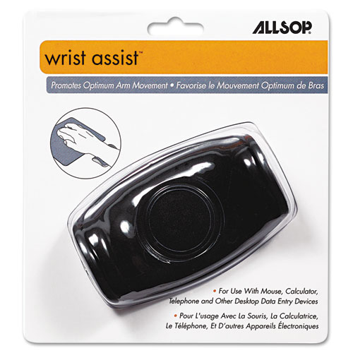 Image of Wrist Assist Memory Foam Ergonomic Wrist Rest, 6 x 6.5, Black