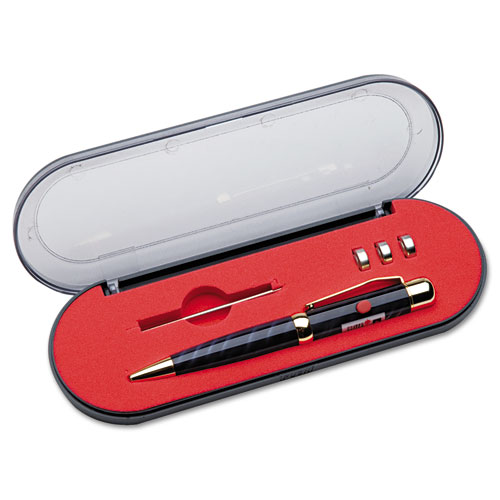 7520014393397 SKILCRAFT Congressional Laser Liberty Collection Ballpoint Pen, Retractable, Medium 1 mm, Blue Ink, Gray Barrel