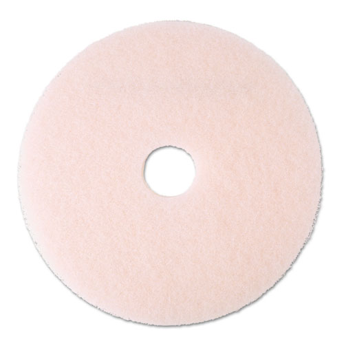 3M™ Ultra High-Speed Eraser Floor Burnishing Pad 3600, 20" Diameter, Pink, 5/Carton