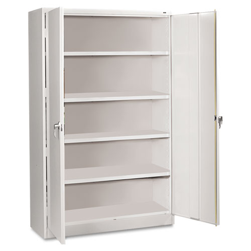 Assembled Jumbo Steel Storage Cabinet, 48w x 24d x 78h, Light Gray