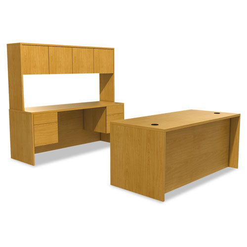 10500 Series Double 3/4-Height Pedestal Desk, Left and Right: Box/File, 72" x 36" x 29.5", Harvest