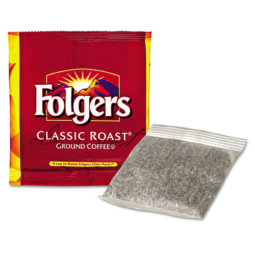 Image of Folgers® Coffee Filter Packs, Regular, In-Room Lodging, .6Oz, 200/Carton