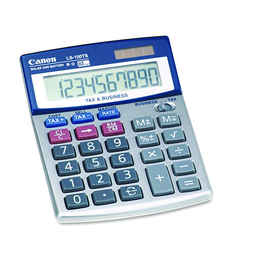 Canon® LS-100TS Portable Business Calculator, 10-Digit LCD