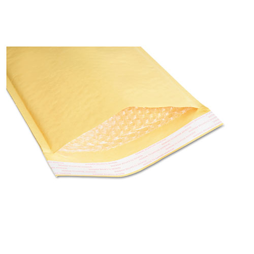 8105001179886 SKILCRAFT Sealed Air Jiffylite Mailer, #7, Bubble Cushion, Self-Adhesive Closure, 14.5 x 20, Gold Kraft, 50/Box