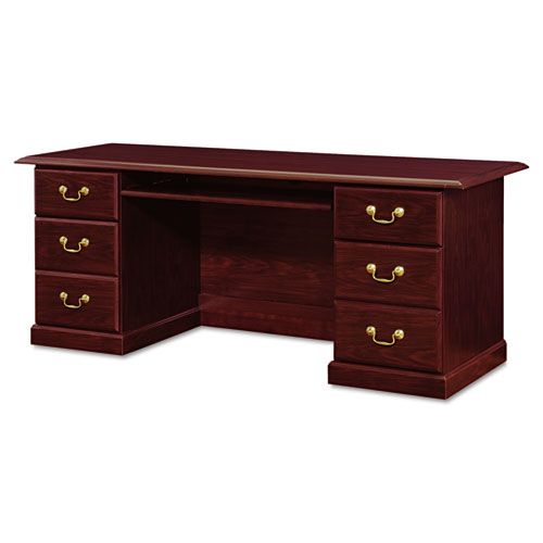 DMi® Furniture Andover Collection Executive Kneespace Credenza, 72w x 21d x 30h, Mahogany