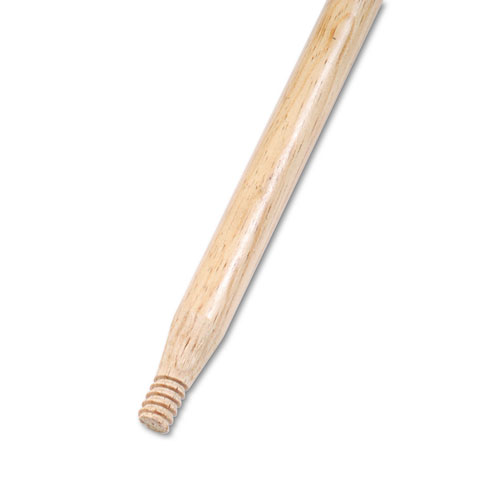 Heavy-Duty Threaded End Lacquered Hardwood Broom Handle, 1 1/8 Dia. x 60 Long