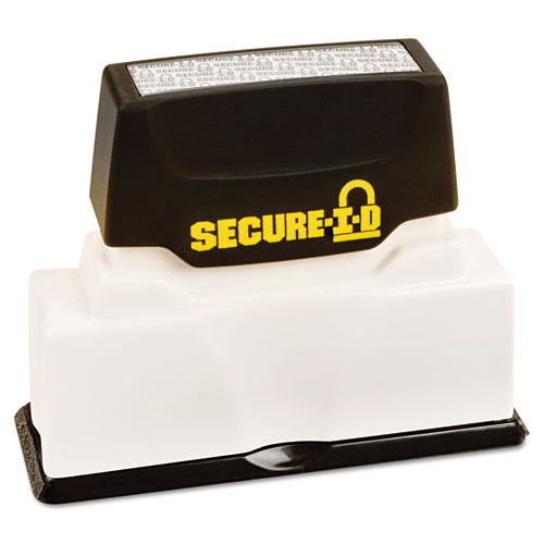 Secure-I-D Security Stamp, Obscures Area 2 1/2 X 5/16, Black