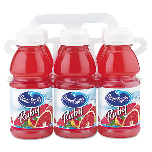 Ocean Spray® Red Ruby Grapefruit Juice, 10oz Bottle, 6/Pack