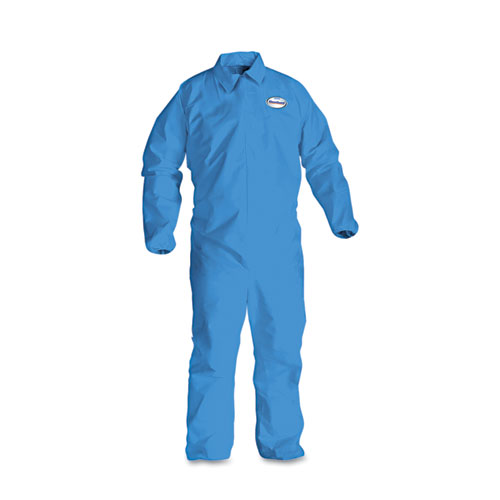 KleenGuard™ A60 Elastic-Cuff, Ankle and Back Coveralls, 2X-Large, Blue, 24/Carton