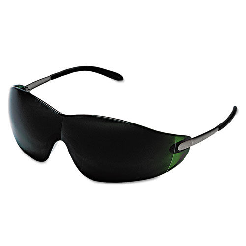 MCR™ Safety Blackjack Safety Glasses, Brass Frame, Green Lens