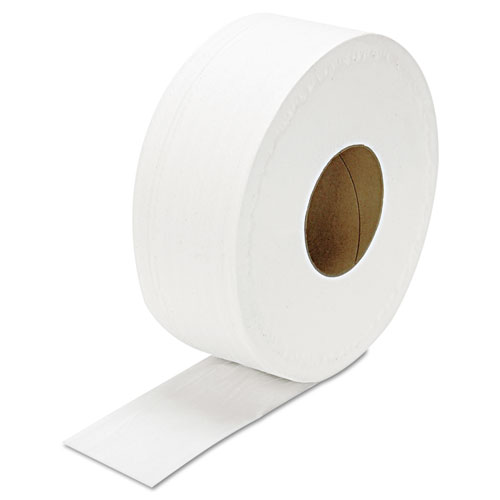 Image of Gen Jrt Jumbo Bath Tissue, Septic Safe, 2-Ply, White, 3.3" X 1,000 Ft, 12 Rolls/Carton