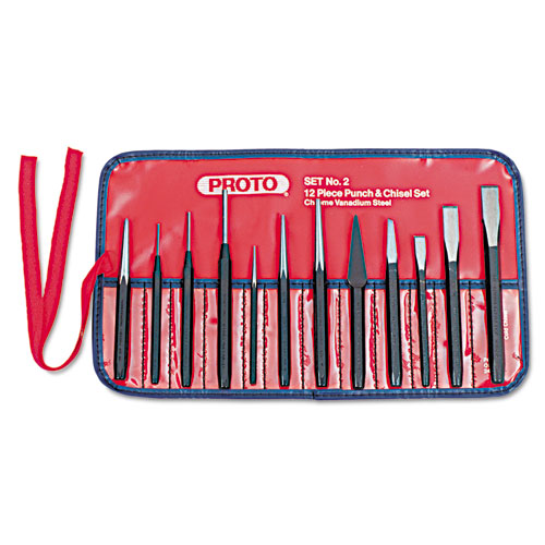 12-Piece Punch And Chisel Set