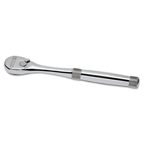 Pear-Head Ratchet Wrench, 7" Tool Length, 3/8" Drive, Chrome