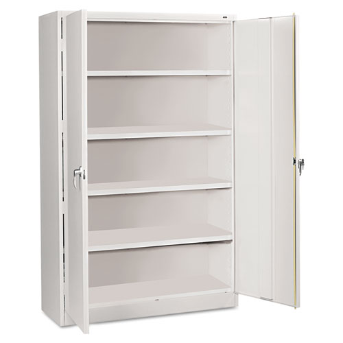 Image of Tennsco Assembled Jumbo Steel Storage Cabinet, 48W X 18D X 78H, Light Gray