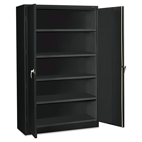 Image of Tennsco Assembled Jumbo Steel Storage Cabinet, 48W X 18D X 78H, Black