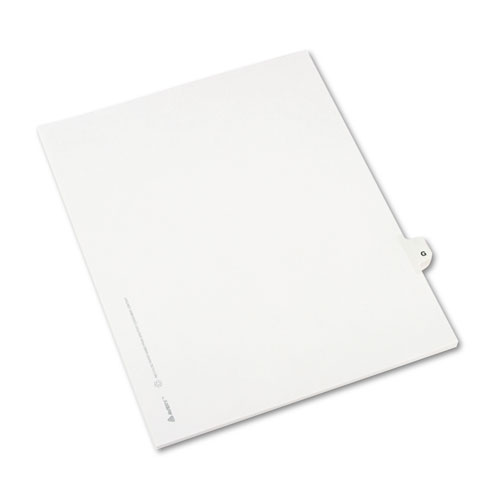 Image of Preprinted Legal Exhibit Side Tab Index Dividers, Avery Style, 26-Tab, G, 11 x 8.5, White, 25/Pack, (1407)
