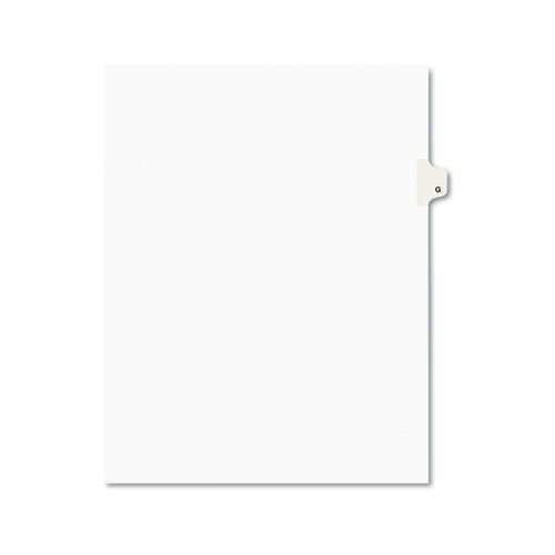 PREPRINTED LEGAL EXHIBIT SIDE TAB INDEX DIVIDERS, AVERY STYLE, 26-TAB, G, 11 X 8.5, WHITE, 25/PACK, (1407)