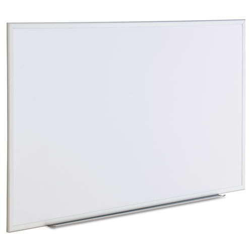 Dry Erase Board, Melamine, 60 x 36, Satin-Finished Aluminum Frame