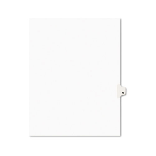 PREPRINTED LEGAL EXHIBIT SIDE TAB INDEX DIVIDERS, AVERY STYLE, 26-TAB, Q, 11 X 8.5, WHITE, 25/PACK, (1417)