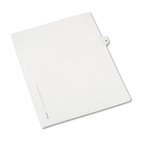 PREPRINTED LEGAL EXHIBIT SIDE TAB INDEX DIVIDERS, AVERY STYLE, 26-TAB, R, 11 X 8.5, WHITE, 25/PACK, (1418)