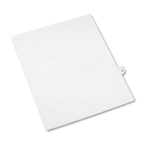 Preprinted Legal Exhibit Side Tab Index Dividers, Avery Style, 26-Tab, S, 11 x 8.5, White, 25/Pack
