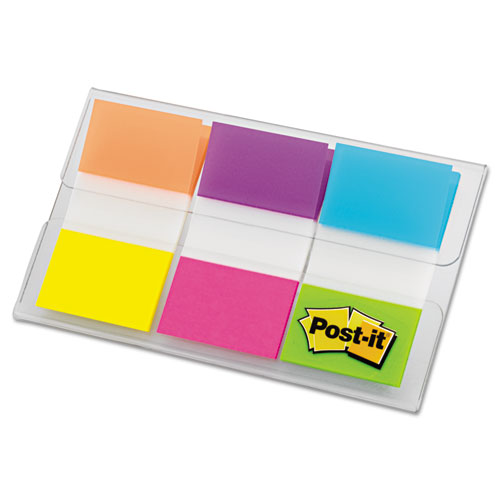 Image of Page Flags in Portable Dispenser, Assorted Brights, 60 Flags/Pack