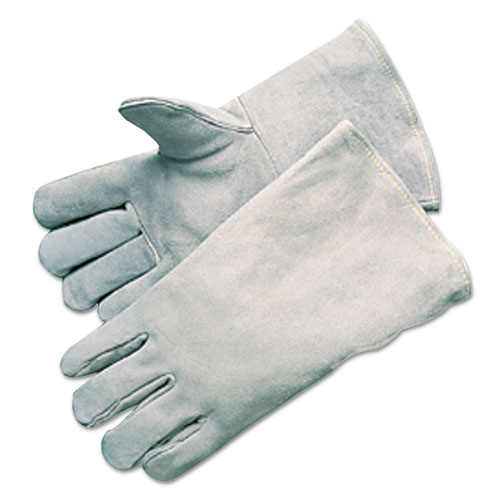 Economy Welding Gloves, Cowhide, 13 1/2 In. Gauntlet Cuff, Large