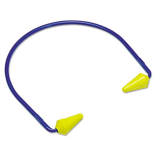 Caboflex Model 600 Banded Hearing Protector, 20nrr, Yellow/blue