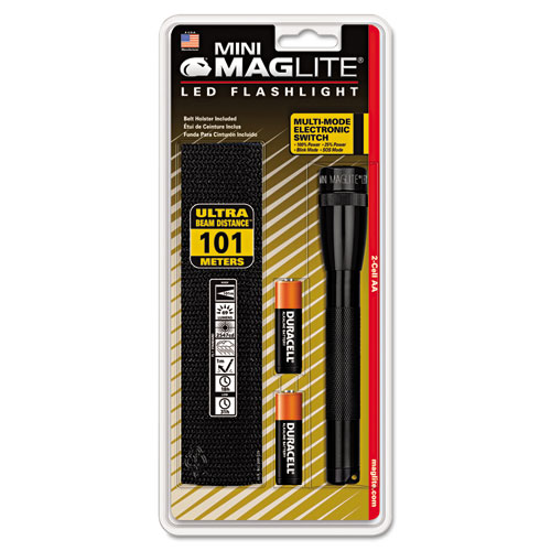 Maglite® Mini LED Flashlight, 2AA (Included), Black