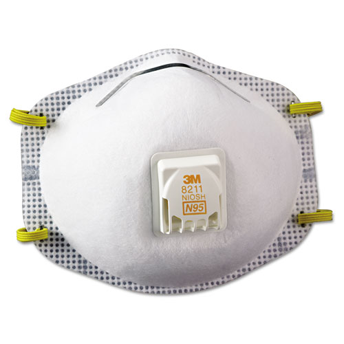 3M™ Particulate Respirator 8211, N95, 10/Box