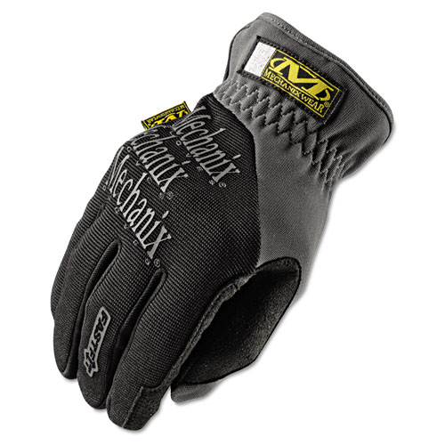 Fastfit Work Gloves, Black/gray, Large