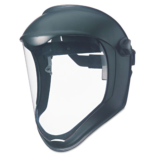 Image of Honeywell Uvex™ Bionic Face Shield, Matte Black Frame, Clear Lens