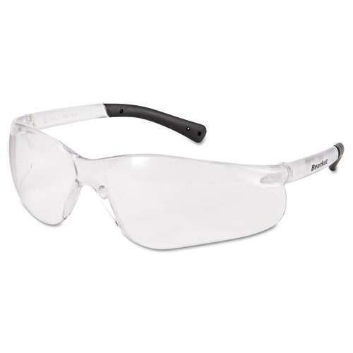 Mcr™ Safety Bearkat Safety Glasses, Frost Frame, Clear Lens, 12/Box