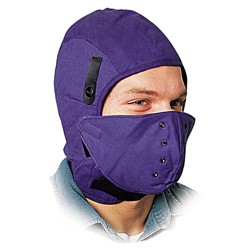 North Safety® Deluxe Fire-Retardant Hard Hat Winter Liner w/Face Protection, One Size Fits All