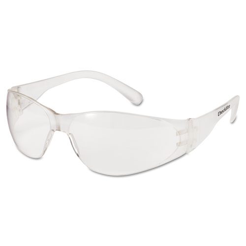 Image of Mcr™ Safety Checklite Safety Glasses, Clear Frame, Clear Lens