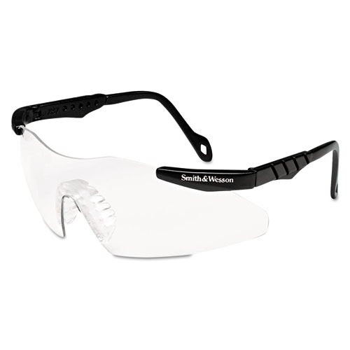 Magnum 3G Safety Eyewear, Black Frame, Clear Lens | by Plexsupply