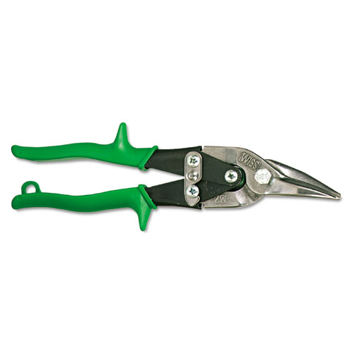 Right-Cut Compound-Action Snips, 9 3/4in Tool Length, 1 3/8in Blade Length