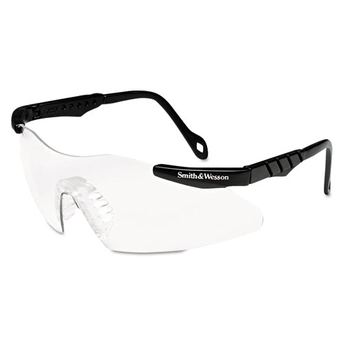 Smith & Wesson® Magnum 3G Safety Glasses, Mini Black Frame, Clear Lens