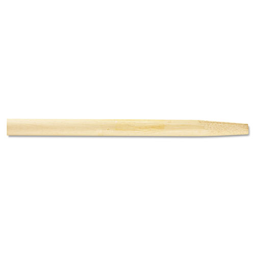 Tapered End Broom Handle, Lacquered Hardwood, 1 1/8 dia x 54, Natural | by Plexsupply