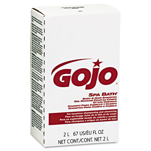 Image of Gojo® Spa Bath Body And Hair Shampoo, Herbal, 2,000 Ml Refill, 4/Carton
