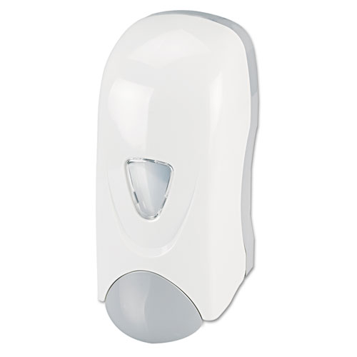 Foam-eeze Bulk Foam Soap Dispenser with Refillable Bottle, 1,000 mL, 4.88 x 4.75 x 11, White/Gray