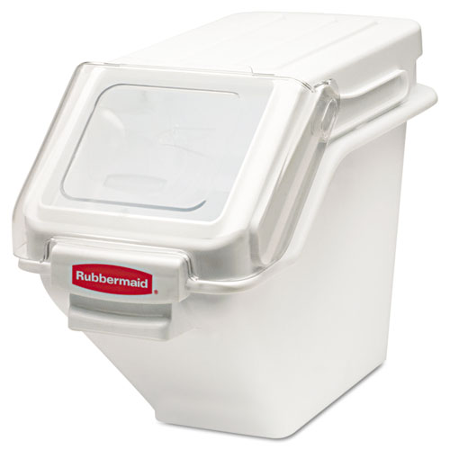 Image of Rubbermaid® Commercial Prosave Shelf Ingredient Bins, 5.4 Gal, 11.5 X 23.5 X 16.88, White, Plastic