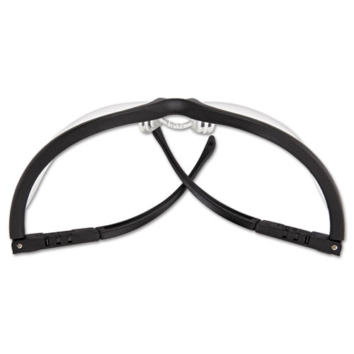 Image of Mcr™ Safety Klondike Safety Glasses, Matte Black Frame, Clear Lens